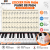 Decal Sticker Woim Dán Tên 88 Nốt Phím Đàn Piano