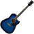 Ibanez PF15ECE-TBS Acoustic Guitar, Transparent Blue Sunburst