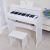 Đàn Piano Gỗ 37 Phím Woim-Baby Bản Quốc Tế Cho Trẻ Tập Chơi Có Ghế, Chân Đế, Giá Nhạc, Cổng Cắm Headphone, Pedal Và Micr-Gỗ Trắng Tuyết