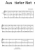 Aus tiefer Not schrei ich zu dir - Piano Sheet