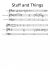Stuff and Things - Piano Sheet