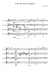 Piece for Four Trumpets - Piano Sheet