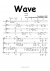 Wave - Piano Sheet