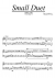 Pequeno dueto de cordas - Piano Sheet