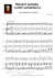 Mozart Lullaby - Piano Sheet