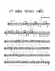 Kỷ Niệm Trong Chiều - Lê Uyên Phương - Sheet Music