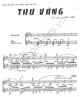 Thu Vàng - Cung Tiến - Sheet Music