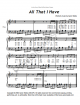 All That I Have - Aaron Waite - Piano Sheet