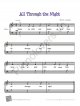 All Through the Night - Kids - Piano Sheet