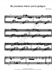 Do You Know Where You Are Going To - Piano Sheet