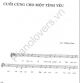 Cuối Cùng Cho Một Tình Yêu - Trịnh Công Sơn - Sheet Music