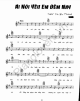 Ai Nói Yêu Em Đêm Nay - Trần Thiện Thanh - Sheet Music