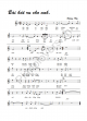 Bài Hát Ru Cho Anh - Dương Thụ - Sheet Music