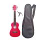 Đàn Ukulele WOIM Concert kèm bao da và capo nâng tông - Màu đỏ