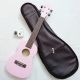 Đàn Ukulele WOIM Concert kèm bao da và máy lên dây điện tử - Màu hồng nhạt