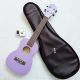 Đàn Ukulele WOIM Concert kèm bao da và máy lên dây điện tử - Màu tím