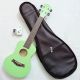 Đàn Ukulele WOIM Concert kèm bao da và máy lên dây điện tử - Màu xanh lá