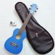 Đàn Ukulele WOIM Concert kèm bao da và máy lên dây điện tử - Màu xanh navy