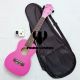 COMBO ĐÀN UKULELE CONCERT HỒNG ĐẬM + BAO VẢI + MÁY LÊN DÂY