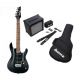 Ibanez GSA6JE-BKN Jumpstart Electric Guitar Pack, Black Night