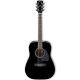 Ibanez PF15-BK Acoustic Guitar, Rosewood Neck, Black