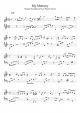 My Memory - Winter Sonata - Piano Sheet