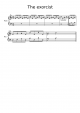The exorcist - Piano Sheet