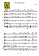 The Nightingale - Piano Sheet
