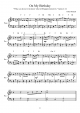 On My Birthday - Piano Sheet