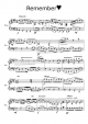 remember  - Piano Sheet