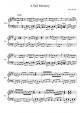 A Sad Memory - Piano Sheet
