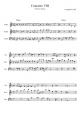 Concerto VIII - Piano Sheet