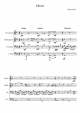Ghost - Piano Sheet