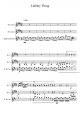 Tiffany's Lullaby Thing - Piano Sheet