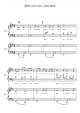 Row row row your boat - Piano Sheet