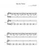 Variaton on Skyrim Theme - Piano Sheet