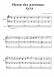 Messe des paroisses  Kyrie_Francois Couperin - Piano Sheet