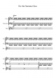 For the Summer Sun - Piano Sheet