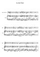 As the Deer - Piano Sheet