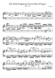 BWV 870 The Well-Tempered Clavier Part II Fuga I - Piano Sheet