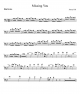 Missing You Baritone - Piano Sheet