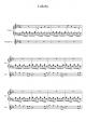 Lullaby (All Metallics Version) - Piano Sheet
