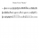 Theme From Rocky - Flute - Piano Sheet