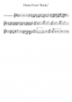 Theme From Rocky - Sax - Piano Sheet