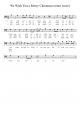 We Wish You a Merry Christmas (tenor score) - Piano Sheet