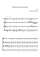 Maria gennem torne går  - Piano Sheet