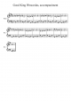 Good King Wenceslas, accompaniment - Piano Sheet