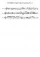 ECMBDA High School Audition Set 1 - Piano Sheet