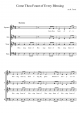 Come Thou Fount of Every Blessing - Piano Sheet