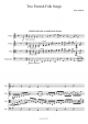 Two Finnish Folk Songs - Piano Sheet